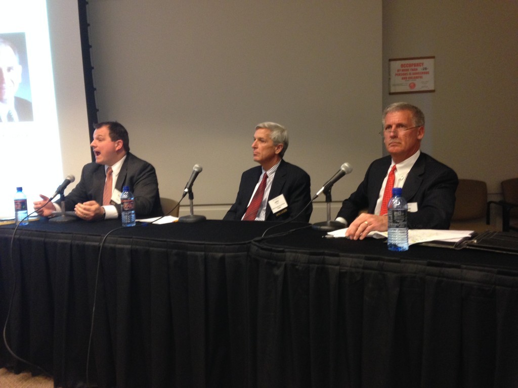 HSA PrimeCare president John Wilson (center) at CRE Forum Chicago.