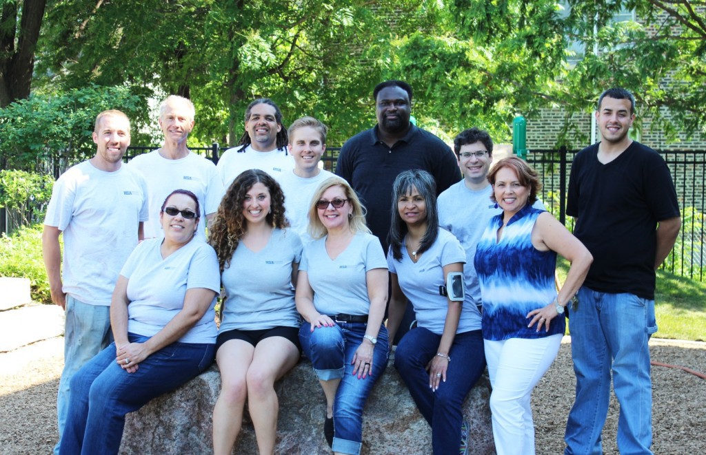 Left to right (top): Sean Flanagan, Bob Smietana, Chris Dubose, Brenton Schrader, Eric Woods, Jason Klein, and Jesus (Tito) Martinez. Left to right (bottom): Wanda Melendez, Olivia Wirth, Alina Zaj, Josephine Thomas-Hoytt, and Nilda Varguez.